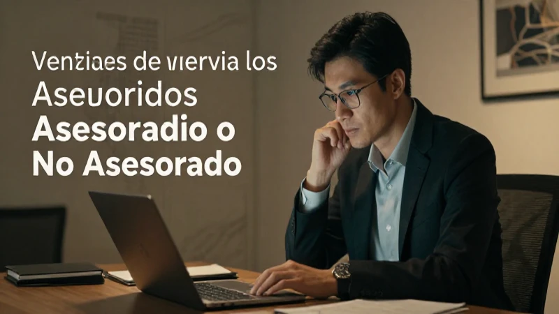 Inversionistas consideran opciones, informándose sobre asesoramiento.