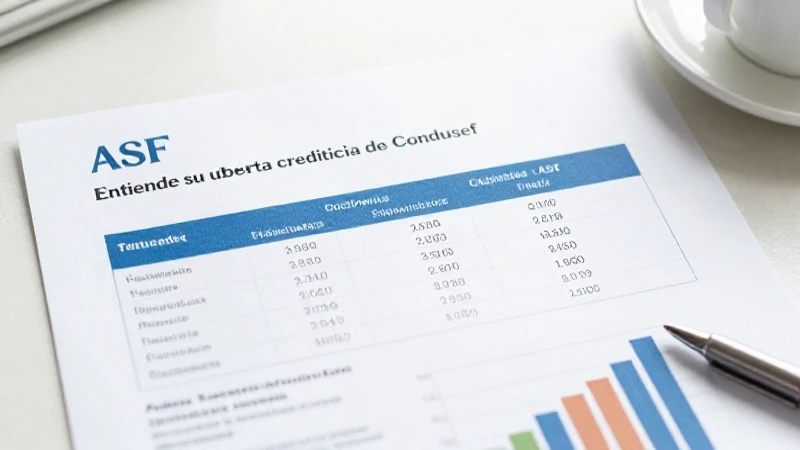 ASF informa sobre créditos y cláusulas financieras.