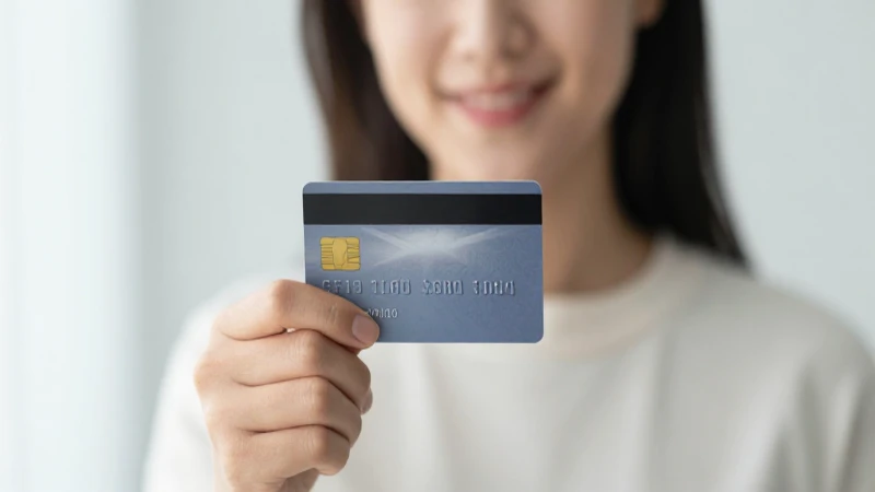 Qué requisitos y opiniones hay sobre la tarjeta Hey Banco 10 Mujer sonriendo con tarjeta de banco