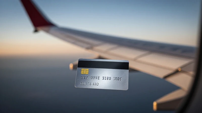 Tarjeta de crédito, avión, iluminación cinematográfica