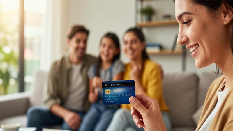 Familia planifica finanzas en un hogar moderno.