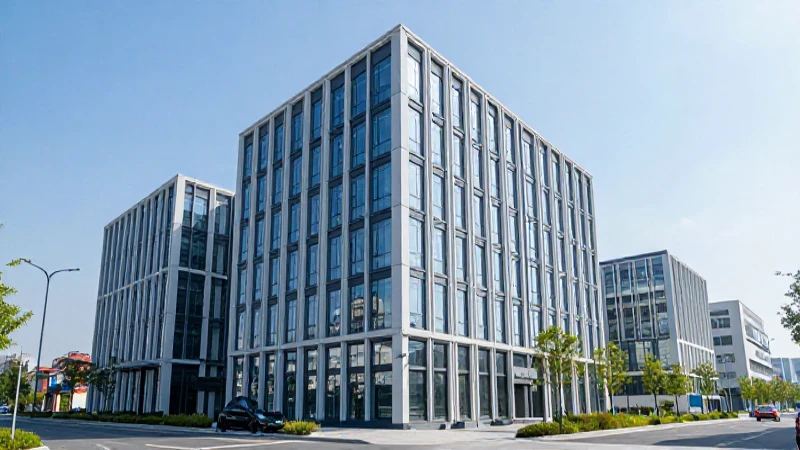 Edificio moderno, sol brillante y fotografía profesional.
