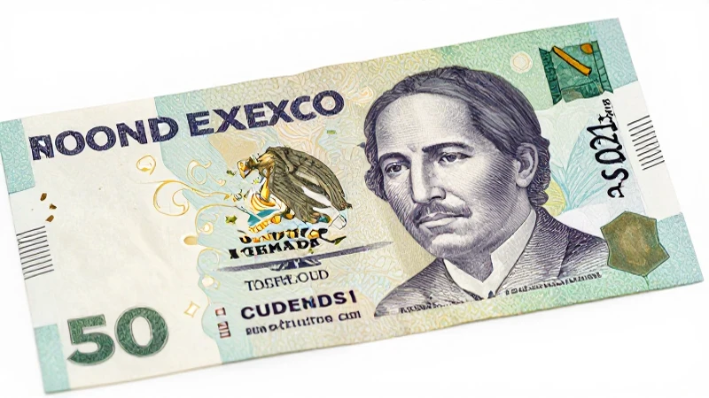 Billete peso mexicano, detalles nítidos y vivos