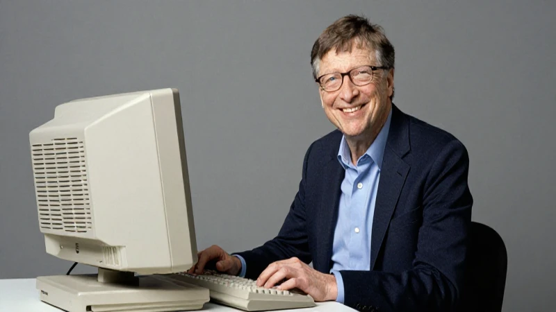 Bill Gates fundó y desarrolló Microsoft.