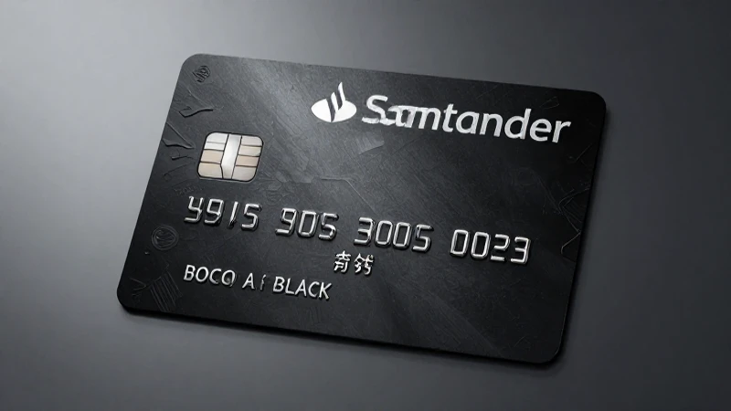 Tarjeta Black Santander: Elegancia metálica y exclusividad