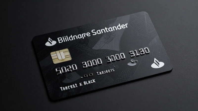 Tarjeta Black Santander: diseño y requisitos premium