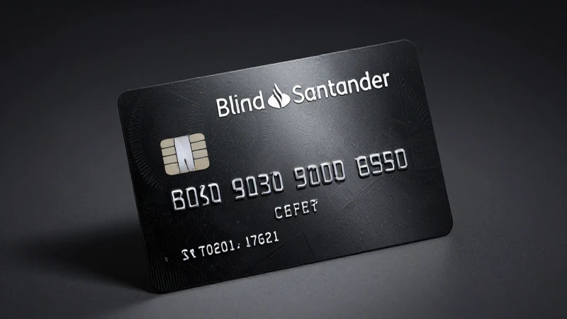 Tarjeta Black Santander: elegante y con costos.