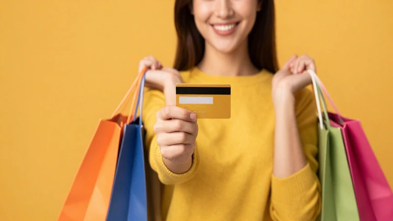 Cliente feliz pagando con tarjeta de crédito