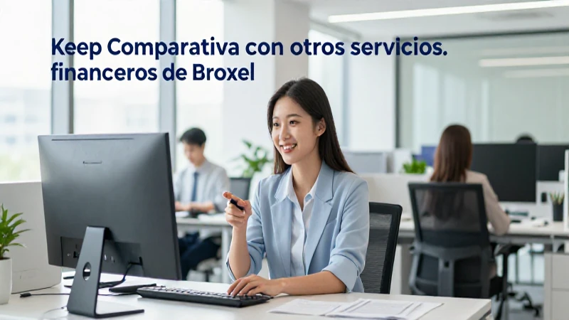 Oficina moderna, empleado contento, luz brillante.