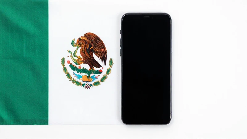 Teléfono mexicano, iluminación y detalle nítido