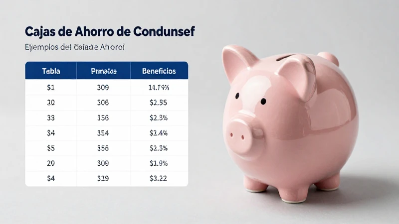 El Condusef informa sobre beneficios de ahorros.