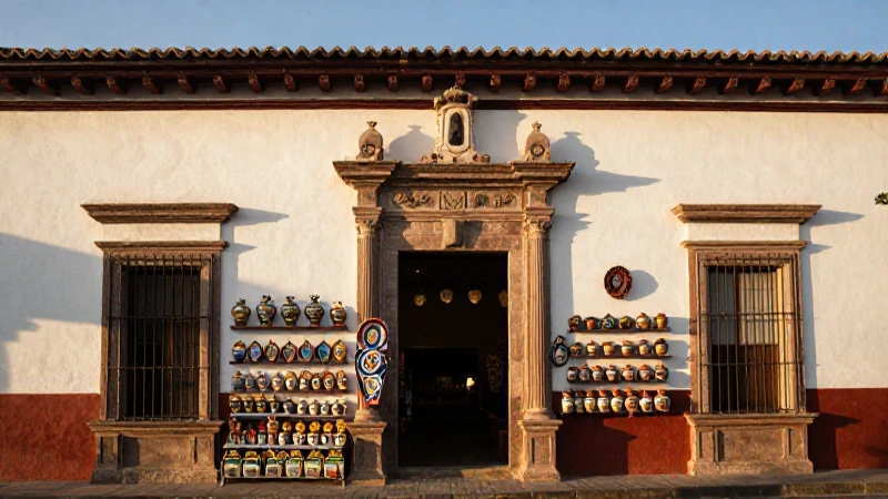 Qué debes saber sobre Caja Popular en Oaxaca según Condusef 10 Fachada oaxaqueña, cerámica y luz dorada