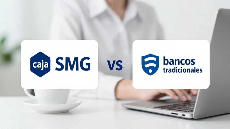 Compara SMG con bancos tradicionales fácilmente.