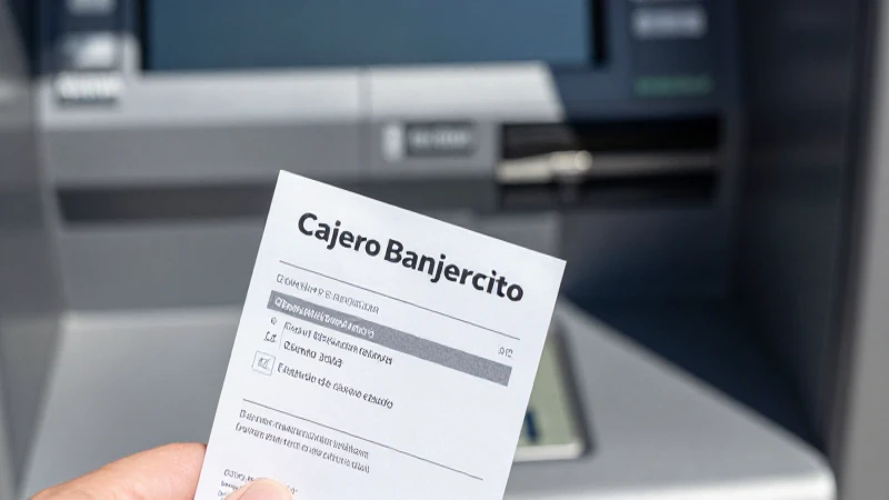 Consulta saldo en el cajero Banjercito.