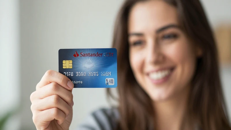 Cuáles son los beneficios de la tarjeta Santander Light 15 Mujer sonríe con tarjeta Santander Light