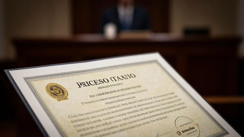 Certificado financiero en un tribunal oscuro