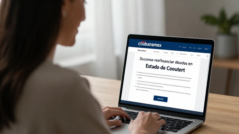 Cómo descargar tu estado de cuenta en la banca en línea de Citibanamex 13 Mujer sonríe con laptop en línea.