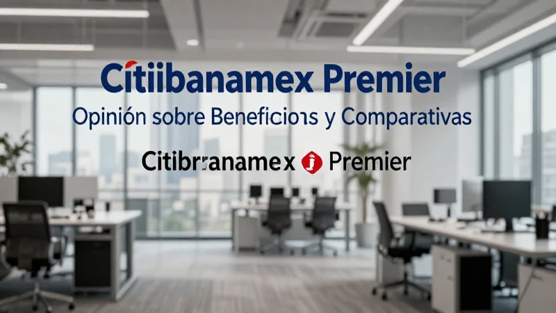 Citibanamex Premier: Opinión sobre Beneficios y Comparativas 15 Citibanamex Premier: beneficios y comparativas frecuentes.