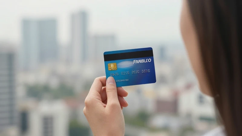Cómo cancelar tarjeta Falabella: Guía paso a paso y consejos 20 Mujer sostiene tarjeta, fondo urbano difuso.