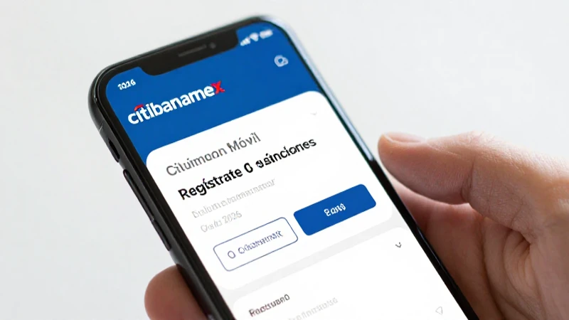 Citibanamex Móvil 2026: Actívalo, Regístrate y Sus Funciones 13 Regístrate en Citibanamex Móvil para acceder.