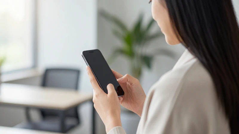 Citibanamex Móvil 2026: Actívalo, Regístrate y Sus Funciones 19 Mujer usa smartphone en oficina iluminada