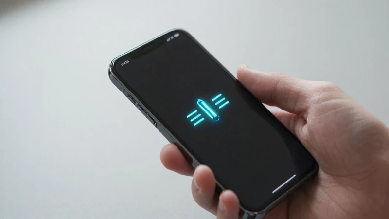 Transferencia de datos visible en el smartphone
