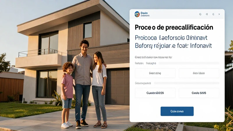 Familia feliz en moderna casa al atardecer.