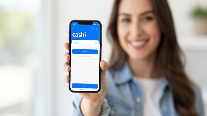 Qué es Cashi de Walmart y cuáles son sus beneficios y usos 10 Mujer sonríe usando la app de Wallet.