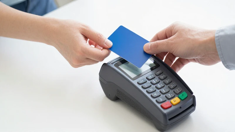 Pago con tarjeta en tienda