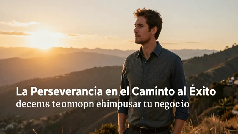 Emprendedores perseveran hacia el éxito empresarial.
