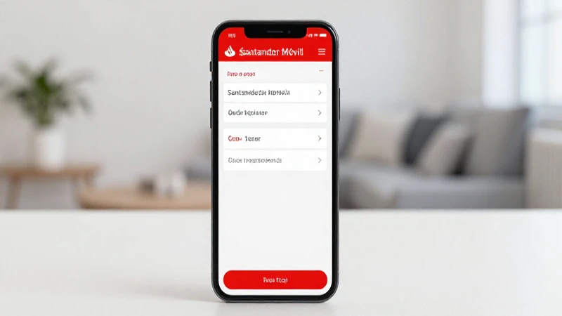 Santander Móvil permite registrarse y transferir fondos.