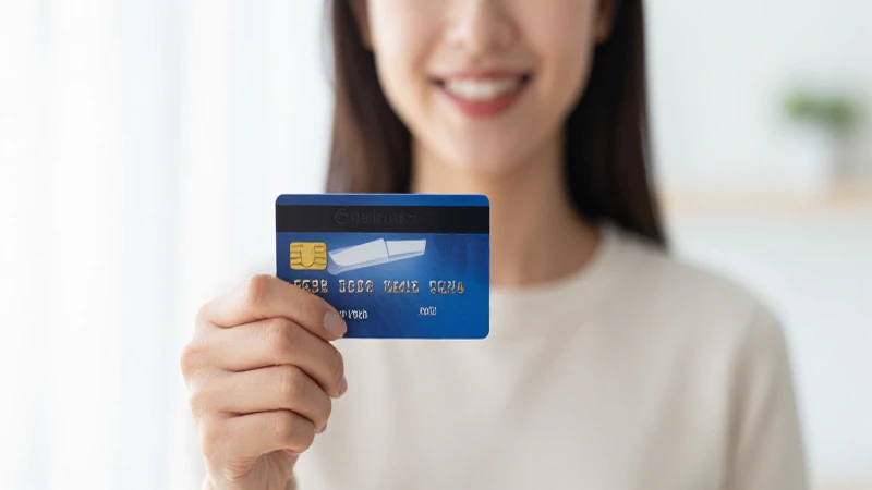 Mujer sonriente, tarjeta y puntos Banamex.