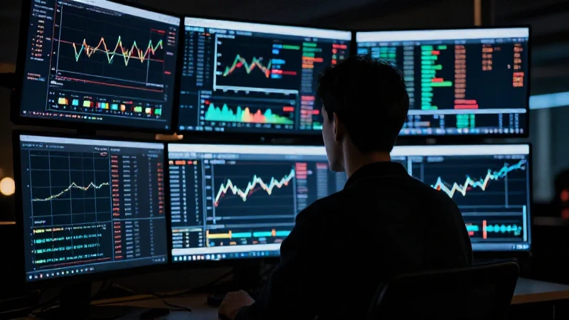 Copytrading: Qué es y cómo funciona el copy trading 15 Un trader frente a gráficos en movimiento