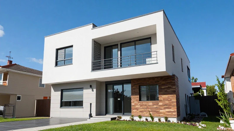 Casa moderna bajo el sol, diseño arquitectónico