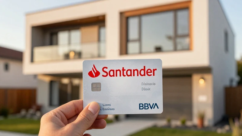 Compara créditos hipotecarios Santander y BBVA.