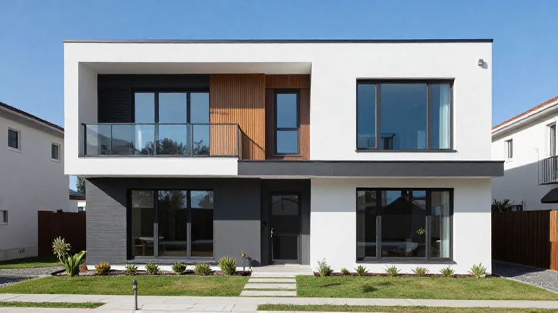 Casa moderna, soleada y arquitectónica