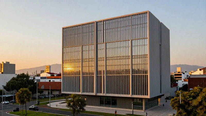 Arquitectura moderna con sol y riqueza mexicana
