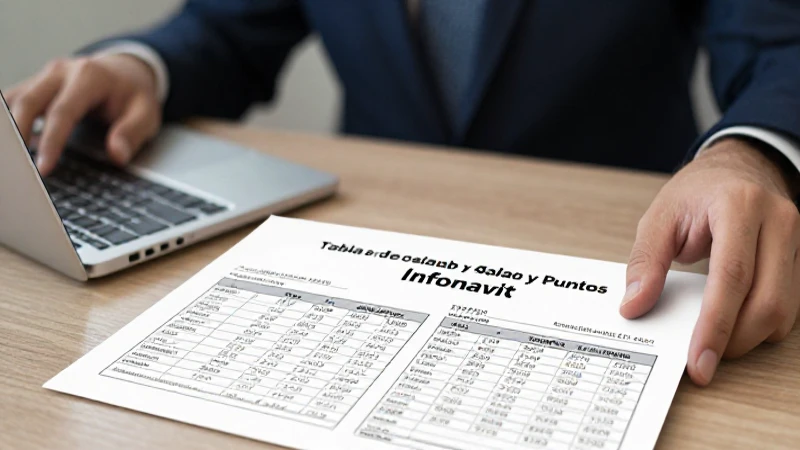 Puntos Infonavit: Consulta Tablas y Requerimientos 2026 8 Muestra empleado, escritorio e iluminación suave