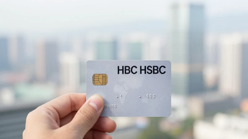 Cuáles son los beneficios de la Cuenta Básica y tarjeta HSBC 10 Tarjeta HSBC, fondo borroso, luz suave