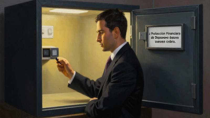 Seguridad financiera en una caja fuerte iluminada