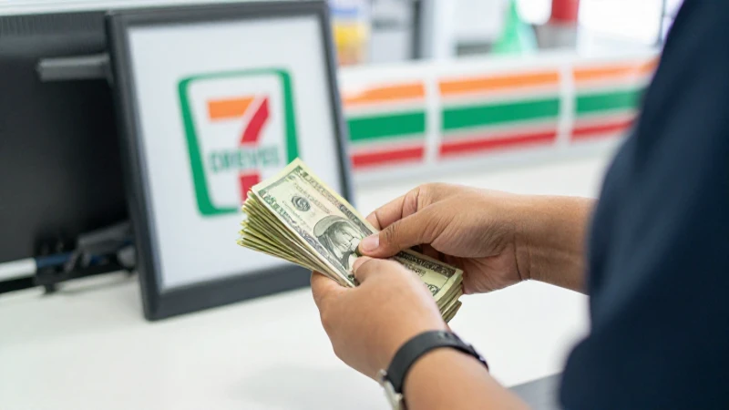 Se deposita efectivo en Seven Eleven.