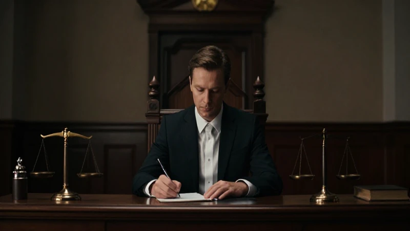 Abogado, juicio, escena cinematográfica dramática