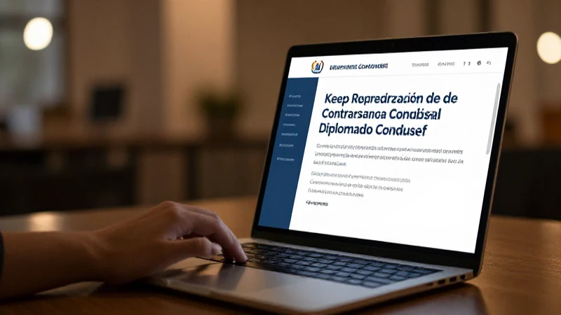 Diplomado Condusef: Cómo Iniciar Sesión en la Plataforma 8 Estudiante, laptop, iluminación cinematográfica suave