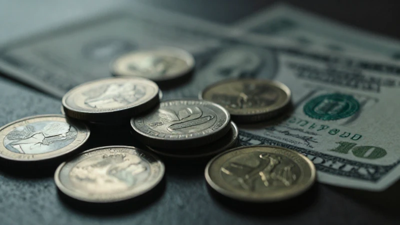 Monedas rusas, dólar y luz cinematográfica