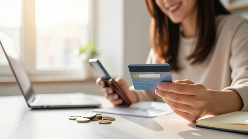 La mujer gestiona sus finanzas con optimismo.