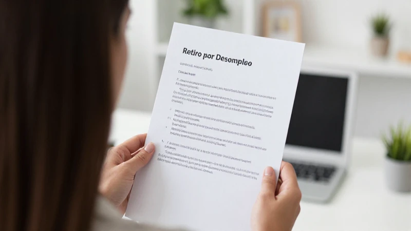 Mujer con documentos en oficina, profesional.