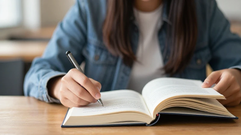 Estudio, iluminación cálida e impulso educativo.