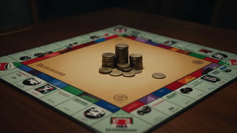 Monopolio dramático bajo una luz cinematográfica.