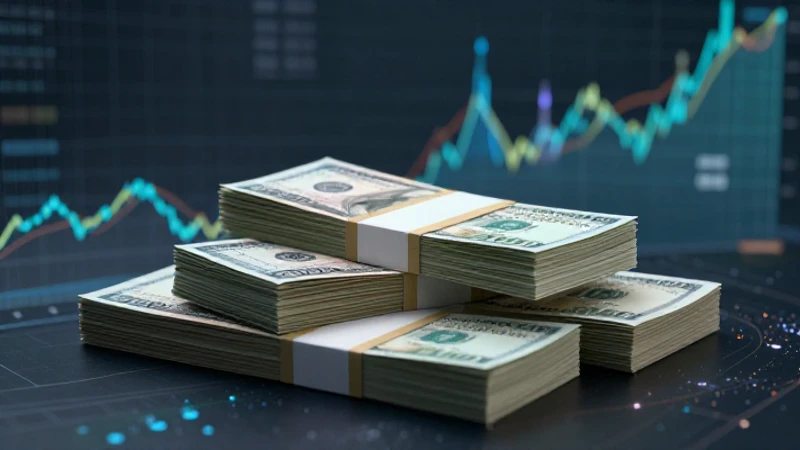 Billete moderno sobre fondo digital cinematográfico