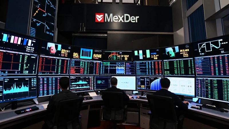 Bolsa MexDer: gráficos intensos, foco dramático